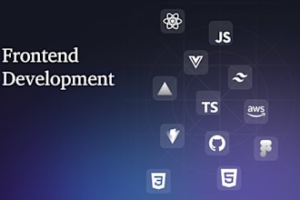 develop frontend with reactjs nextjs vuejs  tailwind CSS