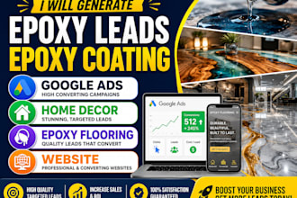 generate epoxy leads epoxy coating google ads home decor epoxy flooring website