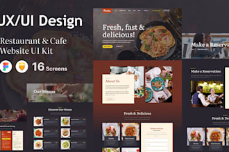 design website UI UX, PSD website mockup, figma web template