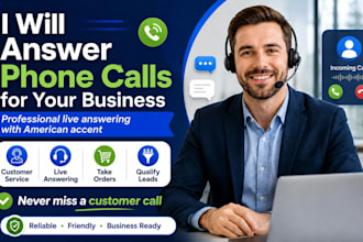 answer phone calls for your business