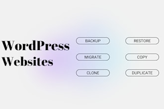 migrate, backup, clone, transfer wordpress websites