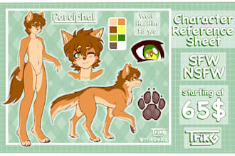 draw your character reference sheet