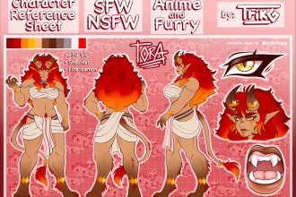 draw your character reference sheet
