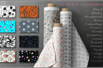 create seamless pattern design for textile fabric or paper print