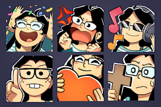 draw emotes for twitch, youtube channel or discord server
