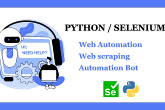 create custom python scripts for web scraping and browser automation