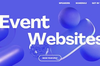 build even website, event booking website with ticket sales, party rental