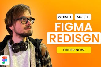 do a figma website redesign a modern UI UX website for your business