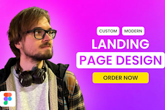 create a figma landing page, UI UX website design