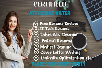 federal resume, cover letter and linkedin optimization cv