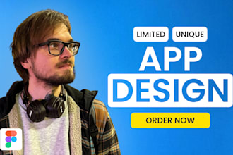 create a functional app UI UX design, figma, UI UX design mobile app