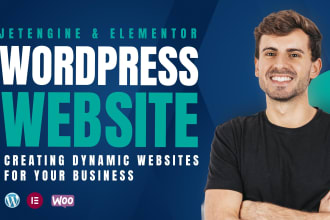 create dynamic wordpress website with crocoblock, jetengine and elementor
