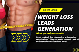 generate weight loss leads, weight loss landing page design, weight loss website