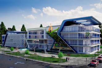 realistic rendering exterior and interior architecture through 3ds max