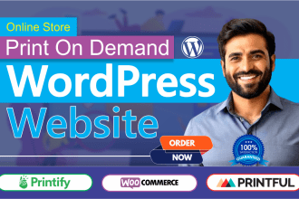do printify, printiful wordpress website print on demand woocommerce store