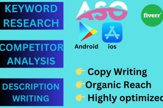 rank your app by aso optimization in the play store and app store