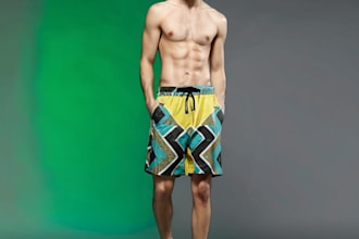 create streetwear shorts or any clothing design