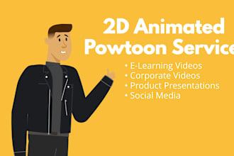 create a 2d animation explainer using powtoon