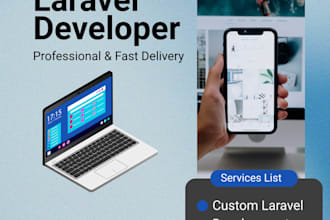 build a fast, secure laravel PHP web app or rest API