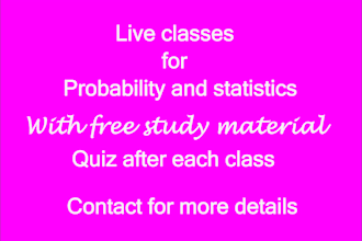 teach you probability and statistics