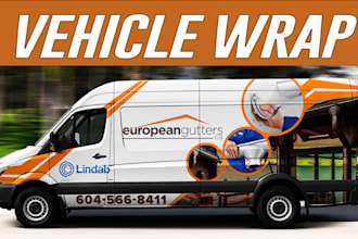 do professional vehicle wrap, car wrap, van wrap, and lorry wrap design