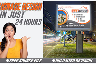 design billboard, banners, signage, yard sign, hoarding, street signs, backdrops