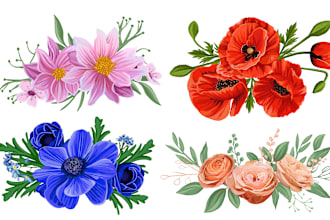 draw digital botanical illustrations