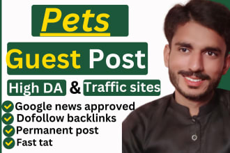publish a pet guest post article on high da pets niche blog