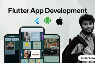 be your flutter developer for android ios application