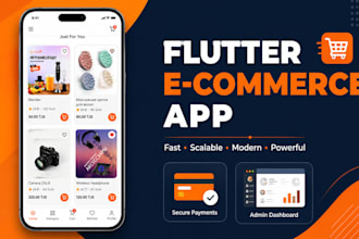build a flutter ecommerce app with admin panel and payment