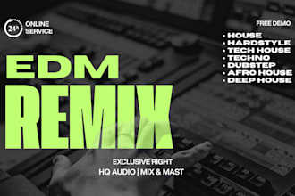 produce a professional edm remix of your song