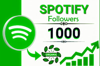 get real and active spotify followers organically