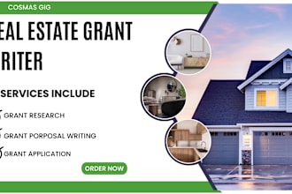 do real estate grant proposal writing,  grant application, business plan