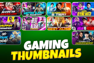 create attractive gaming thumbnails