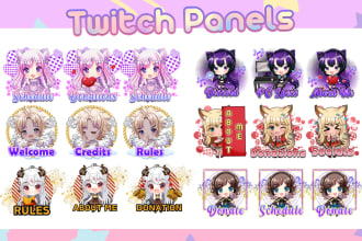 create custom twitch panels, twitch overlay for your stream