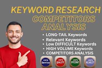 seo keyword research long tail and competitor analysis