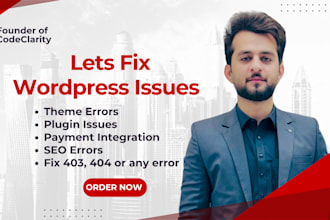 quickly fix wordpress issues, bugs, errors and provide wordpress bug fix in 2hr