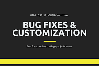 fix bugs in HTML CSS js