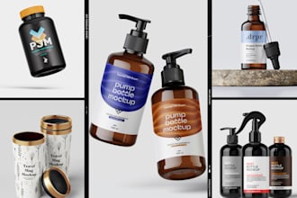 design a professional 3d mockup for your product, item, or packaging
