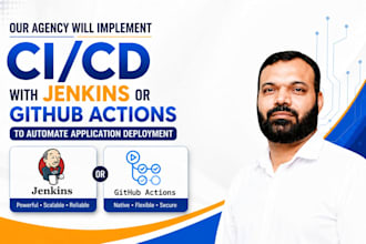 setup cicd with jenkins, github actions to automate deployment, reduce downtime