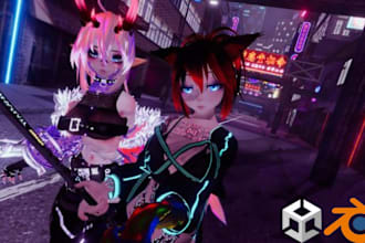 create and edit custom vrchat furry nsfw avatar rig 3d model clothing upload dps