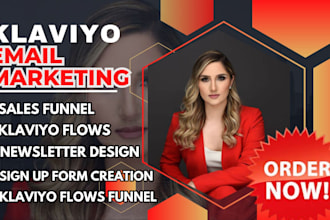 setup shopify klaviyo email marketing automation campaign for ecommerce sales