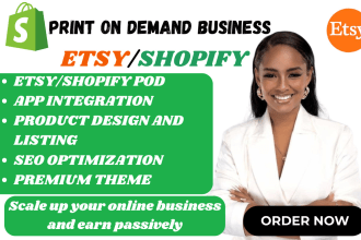 do etsy, shopify print on demand, pod store with printify