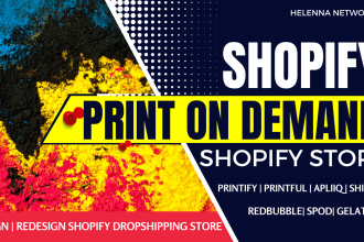 shopify print on demand shineon apliiq printify printful design shopify etsy pod