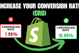 increase your shopify store coversion rate 10x with my cro audit