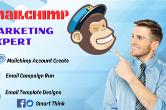 help mange your mailchimp account, and email campaign