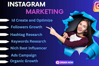 be your instagram marketing manager and organic growth