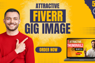 design an attractive fiverr gig image