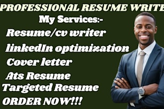 create standard aerospace resume, linkedin optimization and cover letter