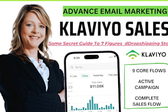 setup advance klaviyo marketing email sales funnel flows for shopify ecommerce